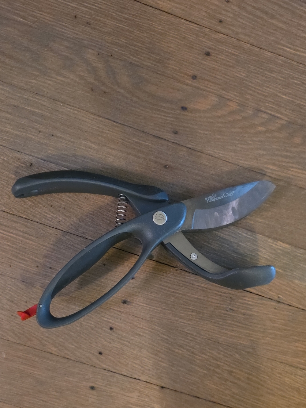 The Pampered Chef: Chef Salad Chopper #2582 Black Kitchen Shears/ Double Blade
